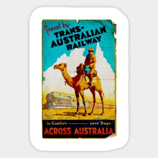 Vintage Trans-Australian Railway Sticker